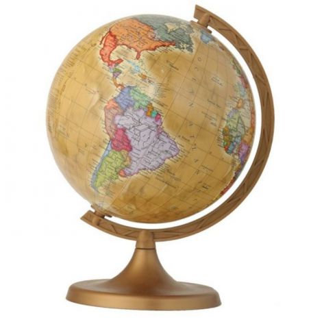 Globus Zachem polityczny stylizowany, 16cm